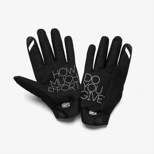 Guantes 100x100 Brisker Youth Negro/Negro palma